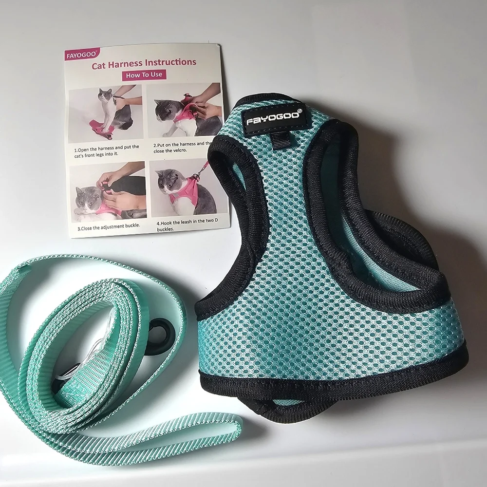 FAYOGOO Cat Harness with Leash